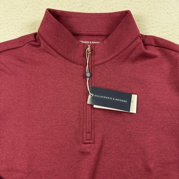 Other - Holderness‎ & Bourne Sweater Men's Medium Red Blue The Brady Stretch Golf
